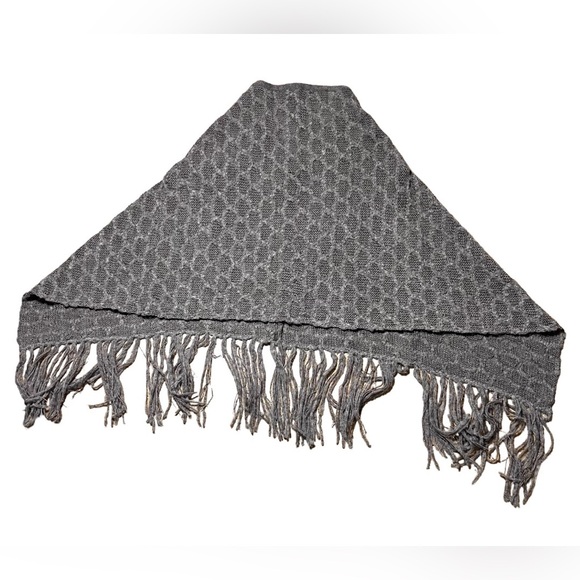 Yala Davina Alpaca Open Weave Knit Poncho Shawl NWT In Brown O/S - Picture 8 of 12